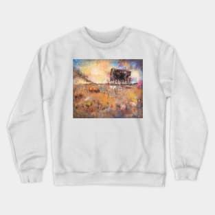 The Bull, reproduction of an acrylic painting by Hans Sturris. Crewneck Sweatshirt